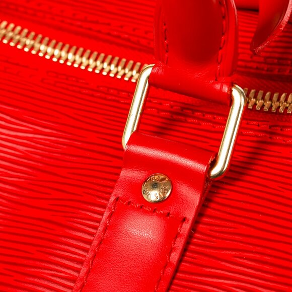 Louis Vuitton Keepall 45 Castilian Red Epi Leather Duffle Bag - Picture 8 of 16